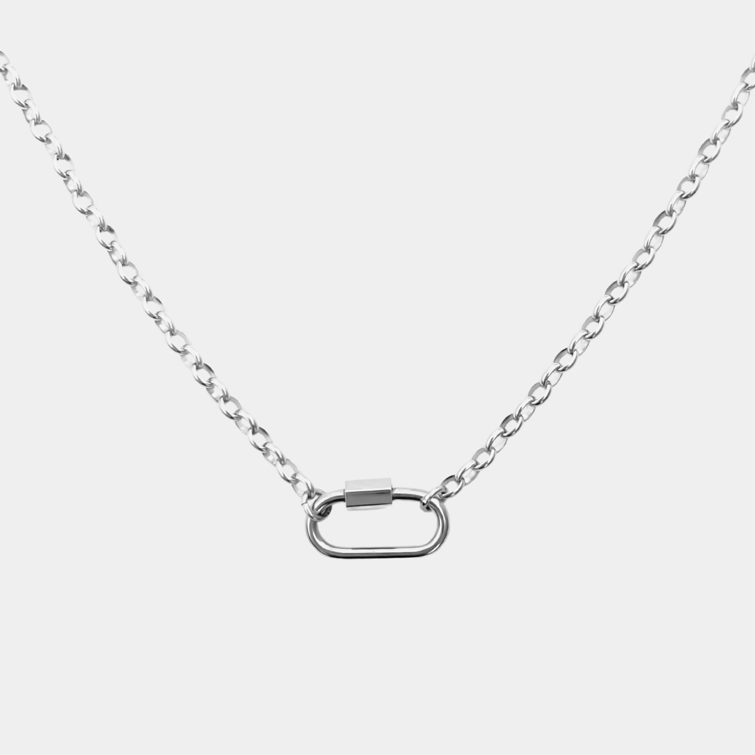 Charm Kette mit ovalem Verschluss