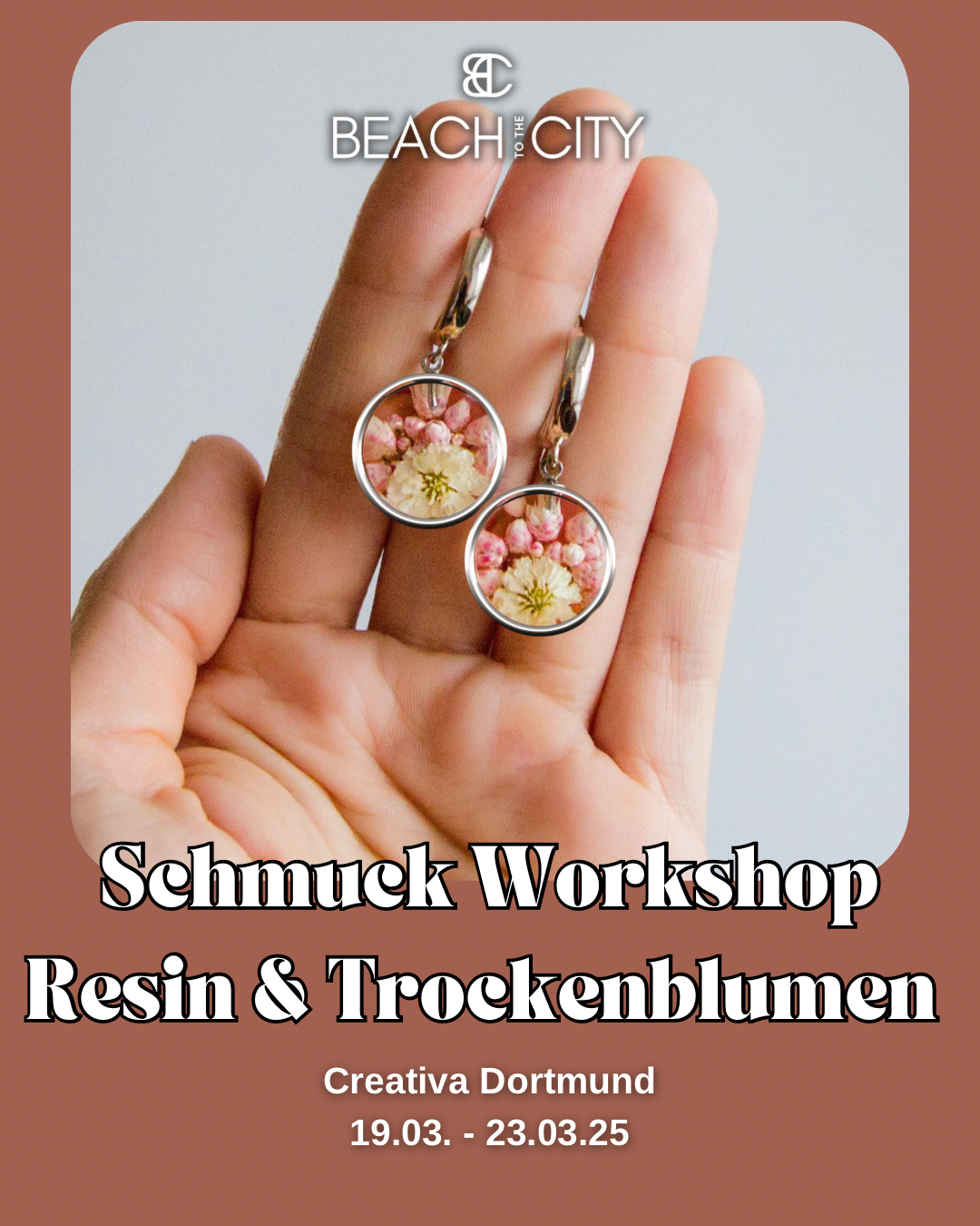 Resin & Trockenblumen Workshop auf der Creativa Dortmund